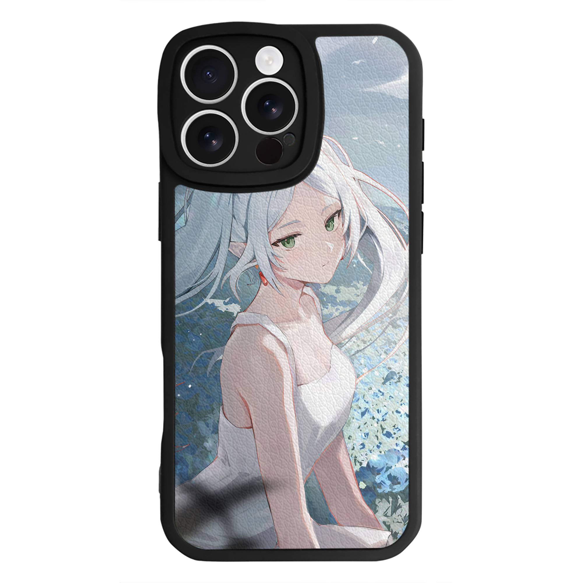 （画像用） 葬送のフリーレン Frieren 【iPhone 16シリーズ対応】シリコンスマホケース（レザー調） 材質：シリコン